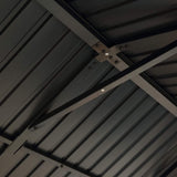 [09X11FT] Alora Heavy-Duty All-Weather Hardtop Wooden Carport Gazebo With Galvanized Steel Roof (SAK39187)