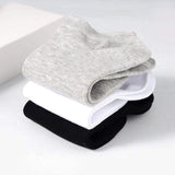 10 Pairs Breathable No Show Sports Socks Solid Color Boat Socks Comfortable Cotton Ankle Socks For Men And Women