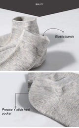 10 Pairs Breathable No Show Sports Socks Solid Color Boat Socks Comfortable Cotton Ankle Socks For Men And Women