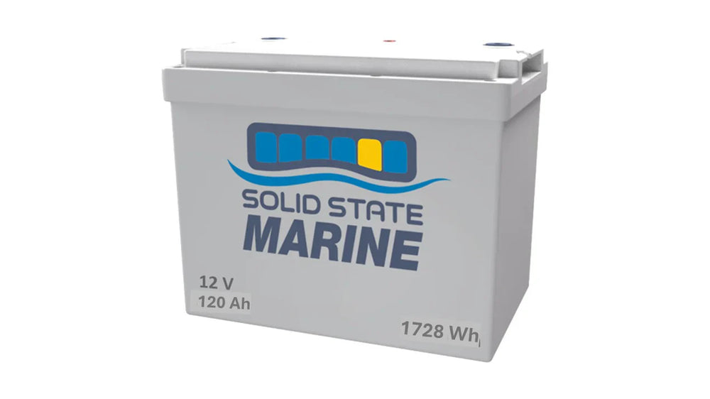 Solid State Marine Battery 12V 120Ah Deep Cycle + Starting Battery