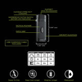 FLATEYE™ Rechargeable FR-250 Flashlight – 250 Lumens