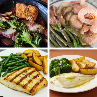 Dinner Kit Bundle - 4 Meals (Shrimp, Mahi, Flounder, & Marinated Salmon) [50% OFF]