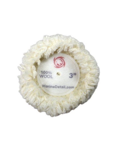 3” 100% Wool Pad - Single-Sided (Cutting) - Professional Series  (White)