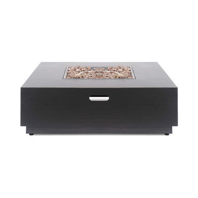 Alora 40-Inch 50K BTU Modern Outdoor Square Iron Backyard Patio Fire Pit (SAK31635)