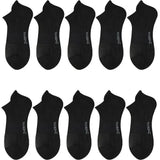 5-Pairs: Casual Ankle Boat Socks With Towel Bottom