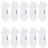 5-Pairs: Casual Ankle Boat Socks With Towel Bottom