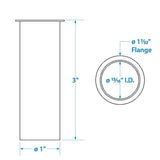 Brass Drain Tube 1 X 3