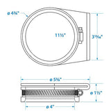 4" Exhaust Guard pair