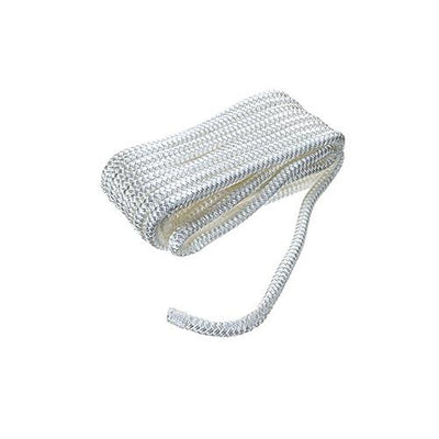 3/8"X20' White Braid Dock Line