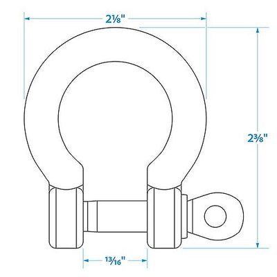 Anchor Shackle SS 3/8