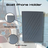 Boat Phone Holder - Keep Your Phone Dry and Safe on The Water - Easily Mounts to Any Boat and Holds Any Phone - Made in USA - Gray