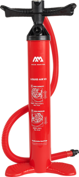 Aqua Marina LIQUID AIR V2 Double Action High Pressure Hand Pump for iSUP Paddle Board (2.6L+2.6L)