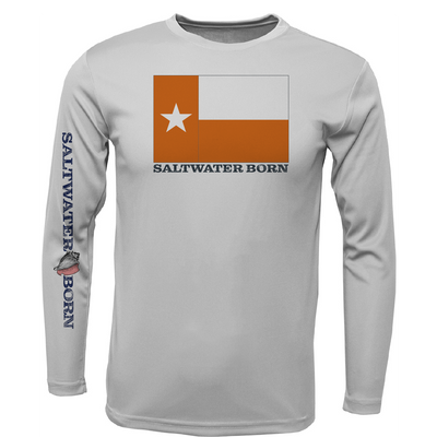 Burnt Orange Texas Long Sleeve UPF 50+ Dry-Fit Shirt