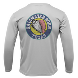 Texas Flag Boy's Long Sleeve UPF 50+ Dry-Fit Shirt
