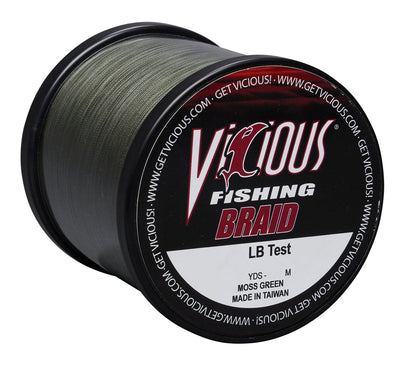 Vicious Standard Green Braid - 150 Lb Test