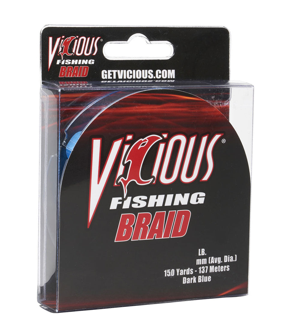 Vicious Standard Blue Braid - 65 Lb Test