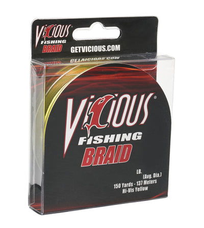 Vicious Standard Yellow Braid - 20 Lb Test