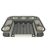 Docktail Butler Boat Table with Adjustable Rod Holder Mount