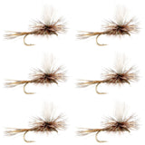 Adams Parachute Classic Dry Fly - 6 Flies Hook Size 12