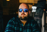 Coastal XL - Matte Silver - Deep Blue Polarized