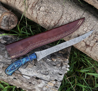 Custom Handmade Damascus Fillet Knife – 67 Layers Flexible Fishing Knife