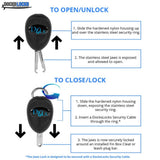 DocksLocks® Deluxe SUP Paddleboard Anti-Theft Security System with Paddle Lock