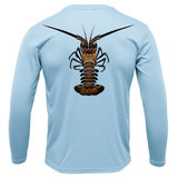 Florida Keys Realistic Lobster Men's Long Sleeve UPF 50+ Dry-Fit Shirt