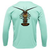 Florida Keys Realistic Lobster Men's Long Sleeve UPF 50+ Dry-Fit Shirt