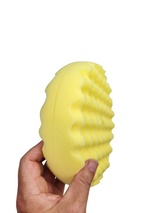 7.5" Double Sided Waffle Foam - Medium Cut Pad - Yellow - Professional Series