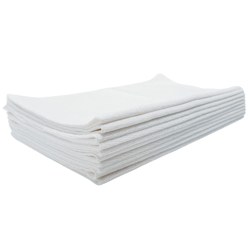 White Edgeless Microfiber -  Pack of 10
