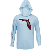 Garnet and Gold Long Sleeve UPF 50+ Dry-Fit Hoodie