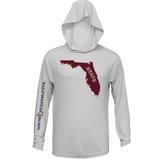 Garnet and Gold Long Sleeve UPF 50+ Dry-Fit Hoodie