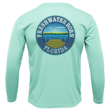 Florida Freshwater Born Linear Logo Girl's Long Sleeve UPF 50+ Dry-Fit Shirt