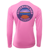 Florida USA Freshwater Born Women's Long Sleeve UPF 50+ Dry-Fit Shirt