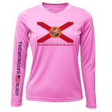 Florida Flag Freshwater Born Women's Long Sleeve UPF 50+ Dry-Fit Shirt