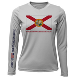 Florida Flag Freshwater Born Women's Long Sleeve UPF 50+ Dry-Fit Shirt