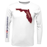 Garnet and Gold Freshwater Born Men's Long Sleeve UPF 50+ Dry-Fit Shirt