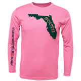 USF Green and Gold Freshwater Born Girl's Long Sleeve UPF 50+ Dry-Fit Shirt