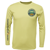 Miami, FL Freshwater Born Peacock Bass Men's Long Sleeve UPF 50+ Dry-Fit Shirt