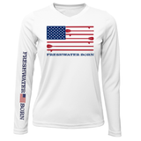 Florida Freshwater Born SUP Flag Women's Long Sleeve UPF 50+ Dry-Fit Shirt