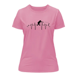 Fishing Heart Beat T-Shirt for Women