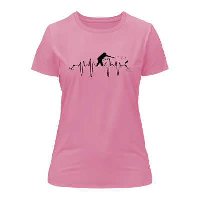 Fishing Heart Beat T-Shirt for Women