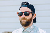 Frosted Burgundy - Jet Black Lens Polarized - Essentials