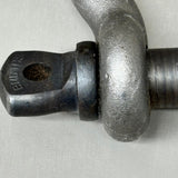 CHICAGO HARDWARE Bolt Type Anchor Shackles Galvanized 6-1/2 Ton 7/8" 200455