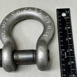 CHICAGO HARDWARE Bolt Type Anchor Shackles Galvanized 6-1/2 Ton 7/8" 200455