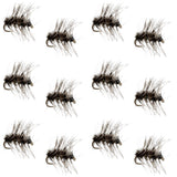 Griffiths Gnat Midge Trout Dry Fly Fishing Flies - 1 Dozen Flies Size 20