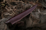 Custom Handmade 13-Inch Damascus Steel Fillet Knife with Rosewood Handle and Brass Bolster