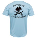 Dunedin, FL "All For Rum and Rum For All" Men's Short Sleeve UPF 50+ Dry-Fit Shirt