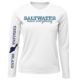 Catalina Island "Saltwater Heals Everything" Long Sleeve UPF 50+ Dry-Fit Shirt