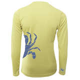 Blue Crab Wrap Women's Long Sleeve UPF 50+ Dry-Fit Shirt